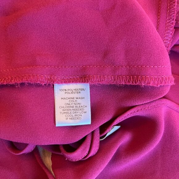 Loft Halter Tank Top Burgundy Maroon Red V Neck Back in  Size XS. - Picture 5 of 5